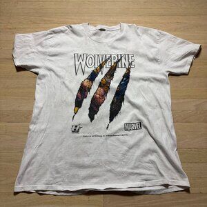 HUF x Marvel Wolverine Claws Graphic T-Shirt White XL Vintage Marvel Tee